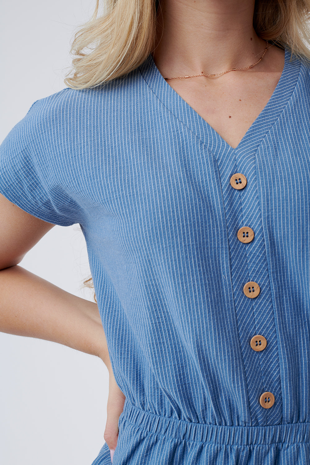 vintage button v neck midi length dress, tznius dresses, modest dresses