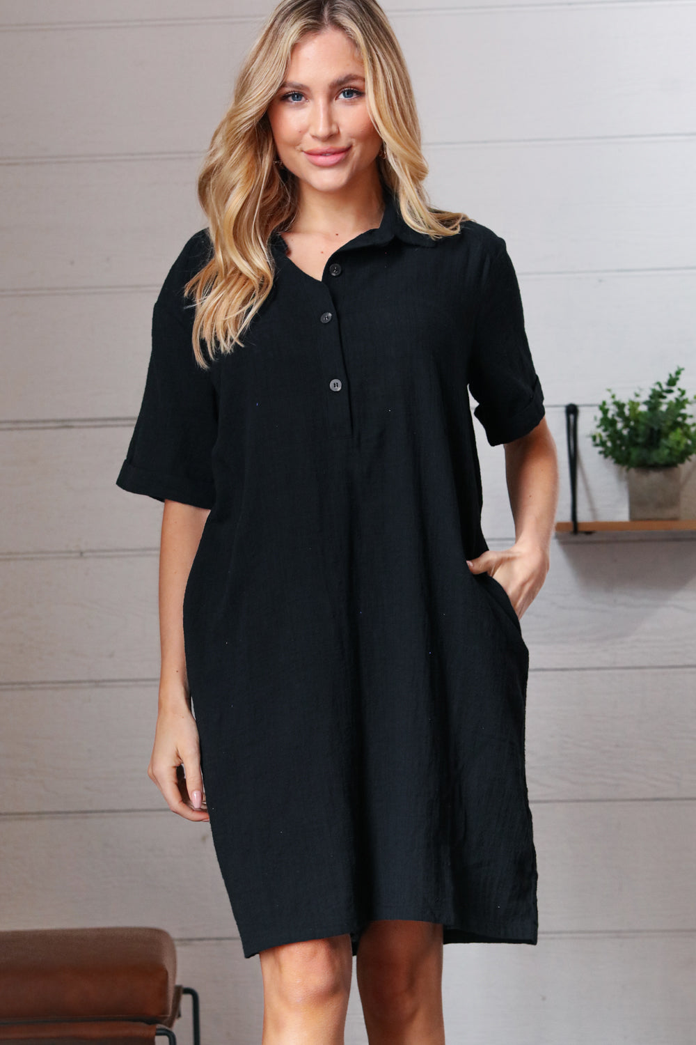 black button up dress, modest dresses, affordable modest clothing
