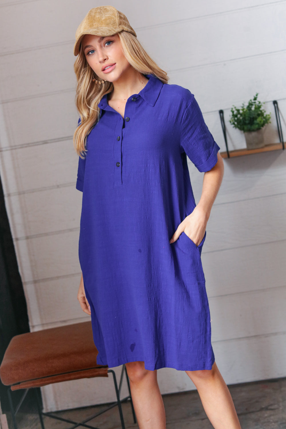 blue button up dress, modest dresses, affordable modest clothing