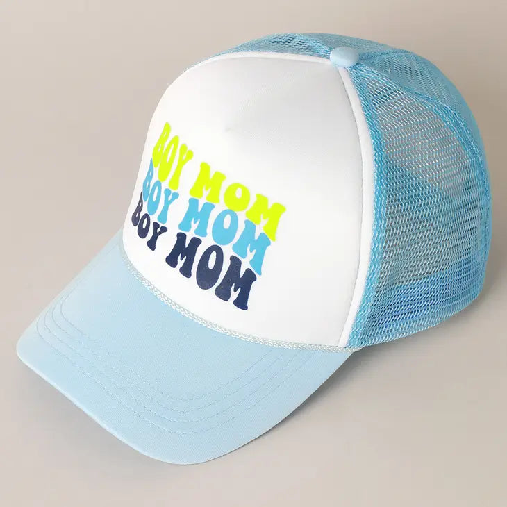 PREORDER: Boy Mom Foam Trucker Hat in Two Colors