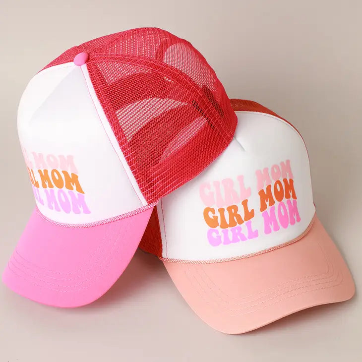 PREORDER: Girl Mom Foam Trucker Hat in Two Colors