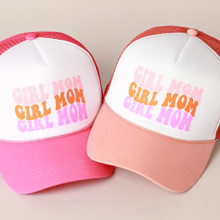 PREORDER: Girl Mom Foam Trucker Hat in Two Colors